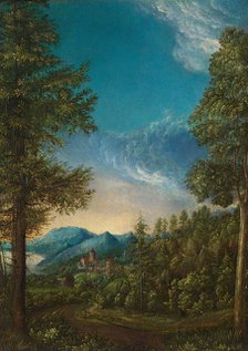 Landscape with Castle, c. 1525. Artist: Altdorfer, Albrecht (c. 1480-1538)