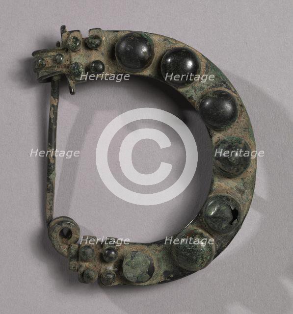 Pair of Arched Fibulae, 725-675 BC. Creator: Unknown.