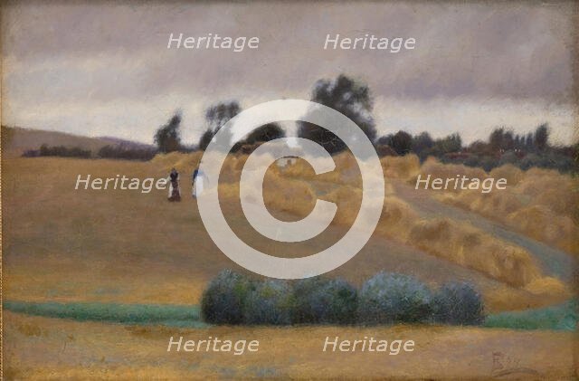Harvest, 1887. Creator: Fritz Syberg.
