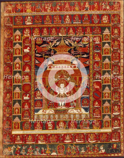 Mandala of Vishnu, 1681. Creator: Anon.