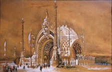 Main Entrance (Porte Monumentale). Exposition Universelle de 1900, 1898. Creator: Binet, René (1866-1911).