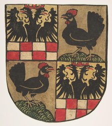 Arms of the Counts of Botenlauben, 1480-1500., 1480-1500. Creator: Anon.