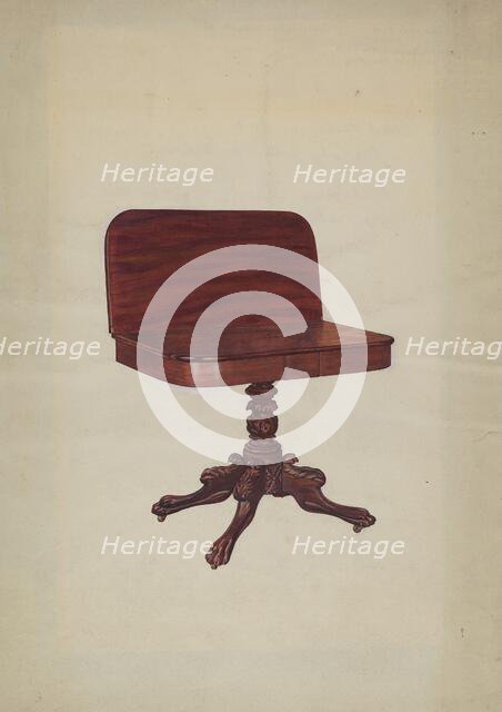 Card Table, 1939. Creator: Virginia Kennady.