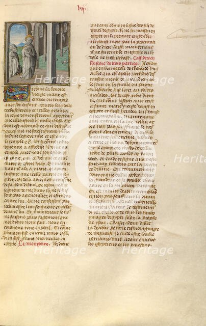 The Fall of the Idols of Heliopolis; Miroir Historial, about 1475. Creator: Unknown.