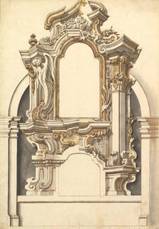 Two Alternate designs for an Altar., 1700-1780. Creator: Anon.