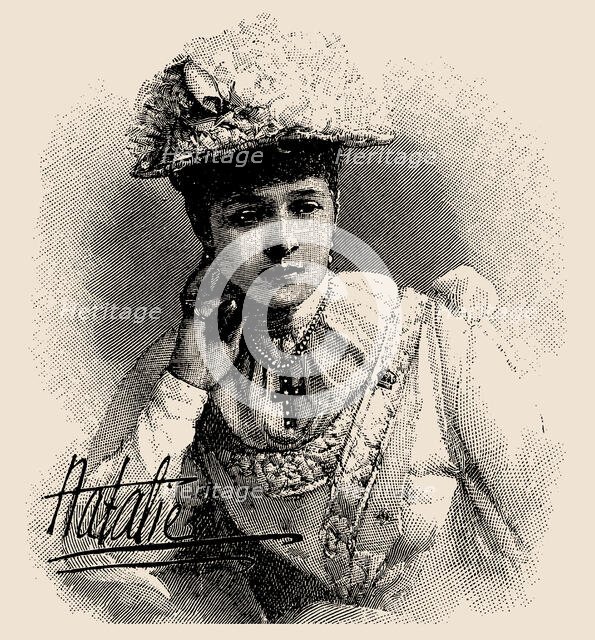 Portrait of pianist and composer Natalia Janotha (1856-1932), 1876. Creator: Anonymous.