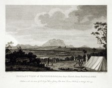 Distant View of Savendroog, Two Days March from Bangalore, 1794. Creator: Robert Home.