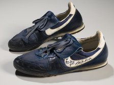 Shoes worn and signed by Bo Jackson, 1982-1994. Creator: Nike.
