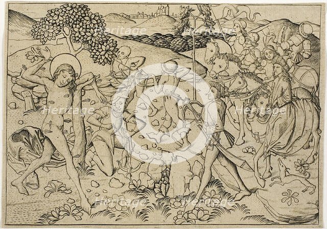 The Martyrdom of Saint Sebastian, 1450-60. Creator: Master ES.