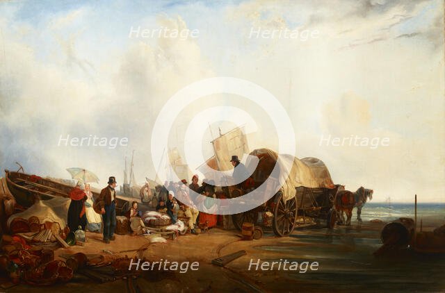 Scene at the Sea (in Brittany?), 1st half of 19th century. Creator: Unknown.