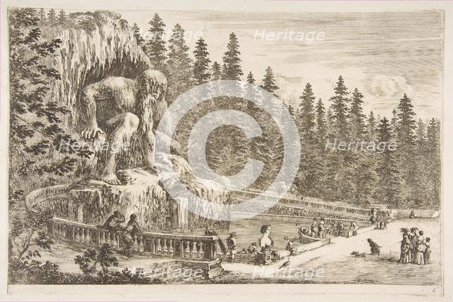 Villa of Pratolino: The Appenino, ca. 1653. Creator: Stefano della Bella.