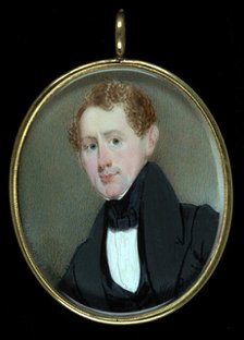 Portrait of a Gentleman, 1838. Creator: George W. Newcombe.