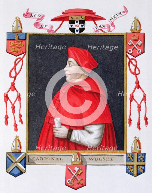 Thomas Wolsey, 16th century English cardinal and statesman, (1825). Artist: Sarah, Countess of Essex