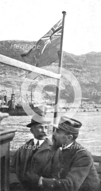 'La rencontre a Gibraltar, du general Lyautey, venant en France, et du general Gouraud..., 1916. Creator: A Terrier.