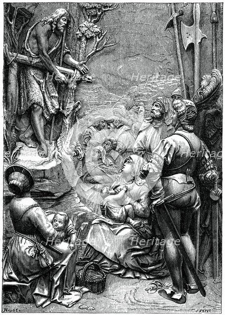 'St John the Baptist Preaching in the Desert', 16th century, (1870). Artist: Unknown