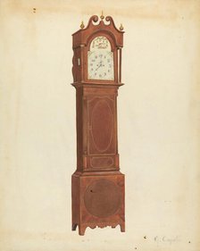Grandfather Clock, c. 1935. Creator: Giacinto Capelli.