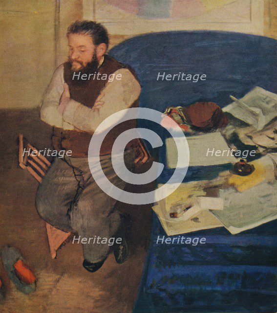 'Diego Martelli', 1879. Artist: Edgar Degas.