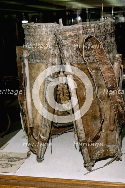 Leather Russacks found in Salt Mines of Hallstatt, Austria. Celtic Iron Age, c6th century BC. Artist: Unknown.