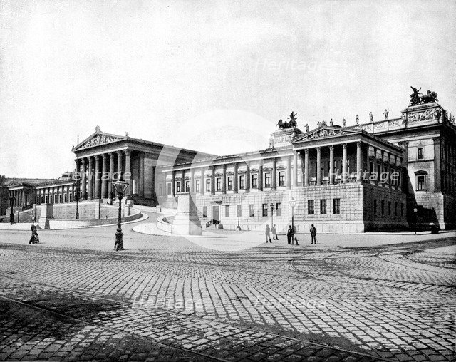 Houses of Parliament, Vienna, 1893.Artist: John L Stoddard