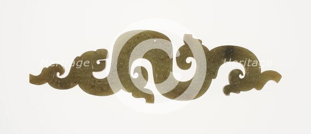 Dragon Pendant, Eastern Zhou dynasty, (c. 770-256 B.C.) c.4th/3rd century B.C.  Creator: Unknown.