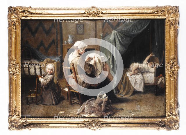Une chambre où une servante habille des enfants, c1750. Creator: Pierre Louis Dumesnil.