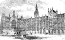 The Peers-Front, New Palace of Westminster, 1856.  Creator: J. & A.W..