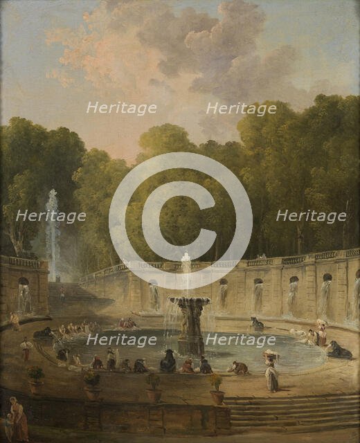 Lavandières dans un parc, c.1775. Creator: Hubert Robert.