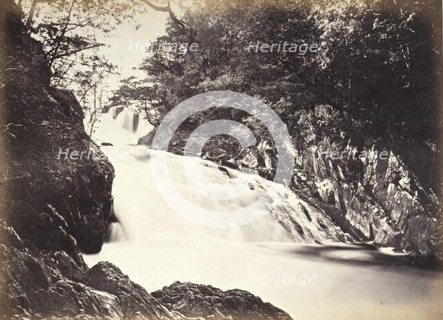 Bettws-Y-Coed, The Swallow Falls From Below (696), Printed 1860 circa. Creator: Francis Bedford.
