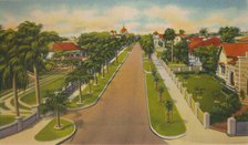 'Colombia Avenue, Barranquilla', c1940s. Artist: Unknown.