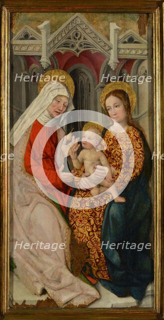 The Virgin and Child with Saint Anne, 1480-1485. Creator: Lonhy; Antoine de (active 1446-1490).