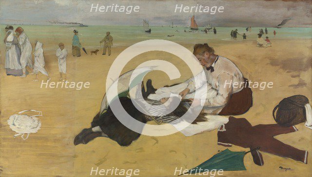 Beach Scene, c. 1869. Artist: Degas, Edgar (1834-1917)
