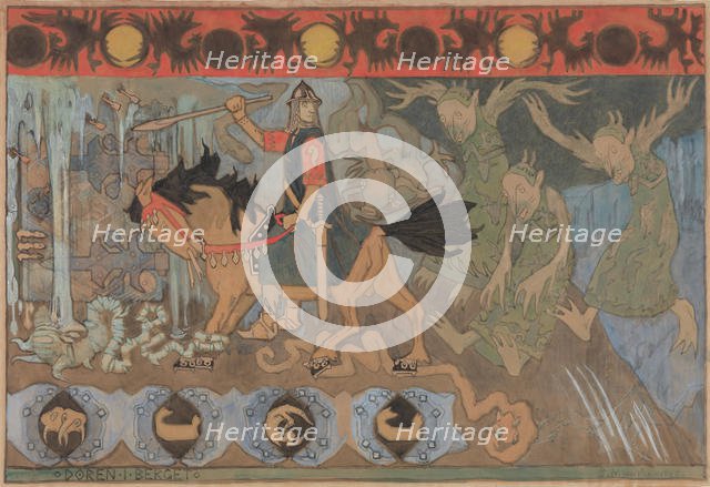 Døren i berget, 1895. Creator: Munthe, Gerhard (1849-1929).