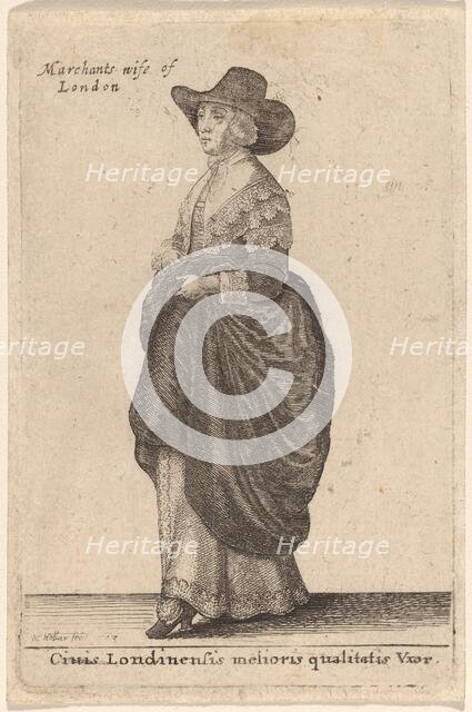 Ciuis Londinensis Melioris Qualitatis Vxor, 1643. Creator: Wenceslaus Hollar.