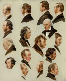 Heads of Aberdeen Personalities, 1850-1870. Creator: James William Giles.
