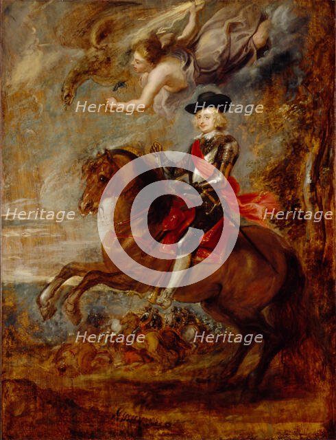 Archduke Ferdinand, Cardinal-Infante of Spain, at the Battle of Nordlingen, 1635. Creator: Peter Paul Rubens.