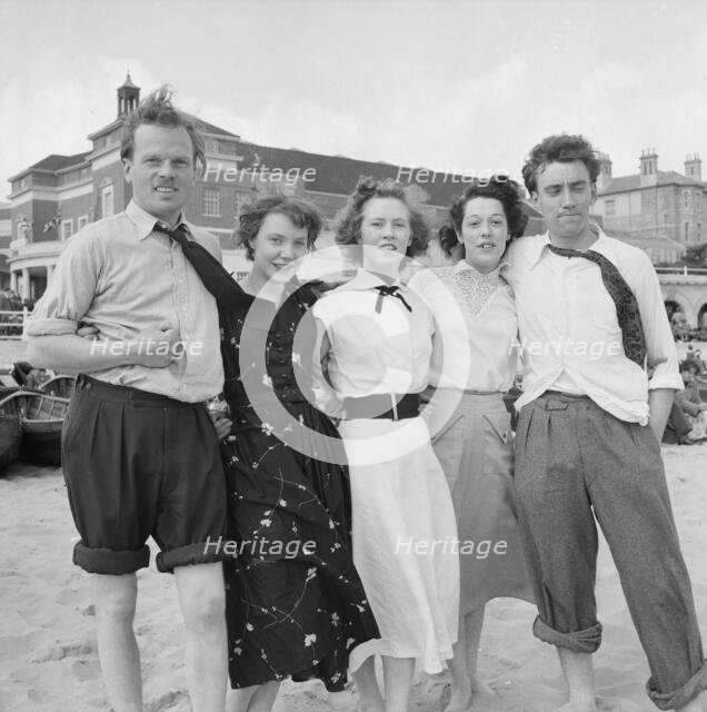 Staff outing of Laing's London office to Bournemouth, 30/05/1953. Creator: John Laing plc.