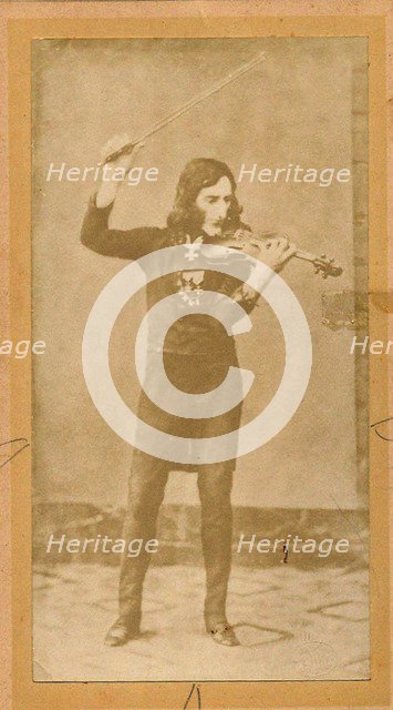 Portrait of Niccolò Paganini (1782-1840), c. 1840.