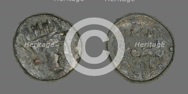 Coin Depicting the Goddess Kybele, 2nd-1st century BCE. Creator: Unknown.