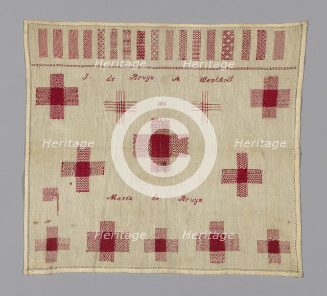 Sampler, Netherlands, 1808. Creator: Unknown.