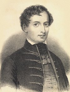 Portrait of Béni Egressy (1814-1851), 1840s.