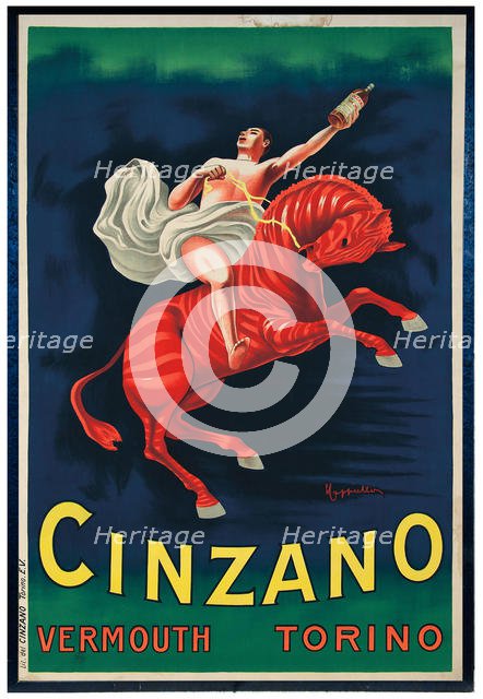 Cinzano Vermouth Torino, 1910. Creator: Cappiello, Leonetto (1875-1942).