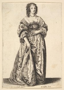 Figure of a Lady Standing, 1625-77. Creator: Wenceslaus Hollar.