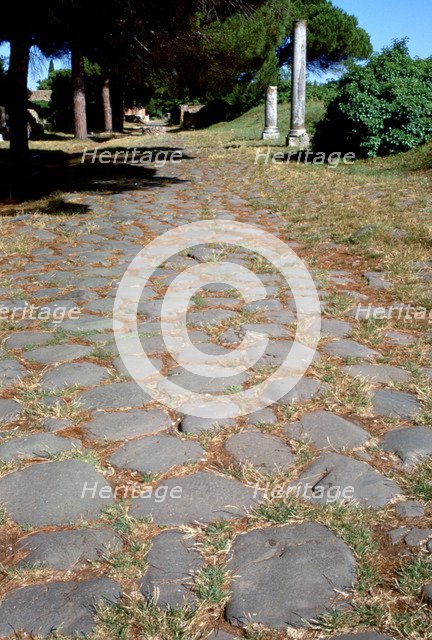 Roman decumanus. Artist: A Lorenzini