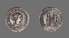 Denarius (Coin) Portraying Plautilla, 202-205, issued by Septimius Severus. Creator: Unknown.