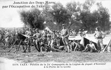 24th company of the French Foreign Legion, Taza, Morocco, 1904. Artist: Unknown