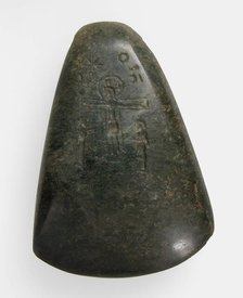 Axe Head, Byzantine (carving), late 9th-early 13th century (carving); prehistoric (axe head). Creator: Unknown.