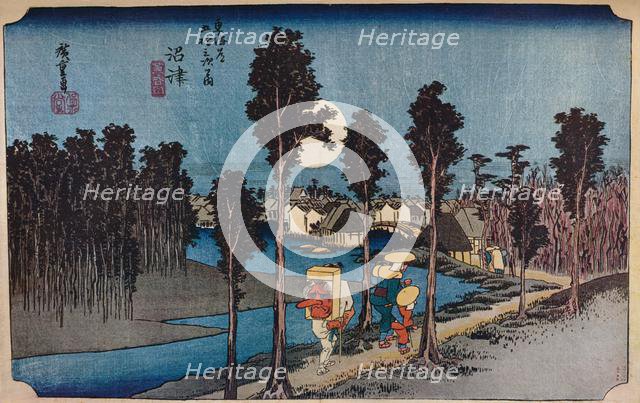 'Numazu, Hikure, "Yellow Dusk"', 1831-1834, (1930). Creator: Ando Hiroshige.