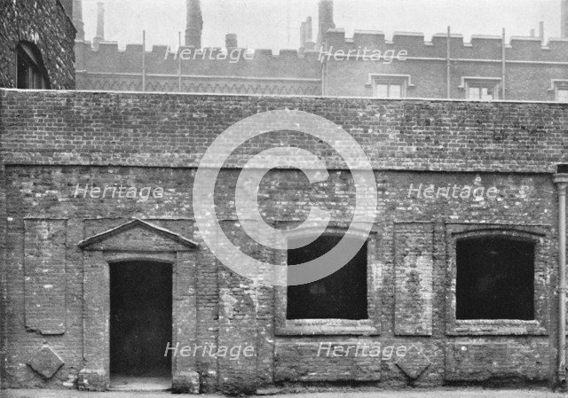 'Charterhouse. Exterior of Cloister Alley', 1925. Artist: Unknown.