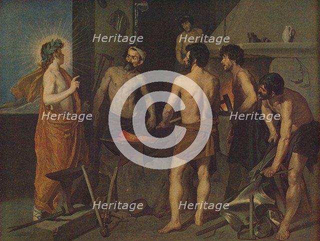 'La Fragua De Vulcano', (Apollo in the Forge of Vulcan), 1629, ( c1934). Artist: Diego Velasquez.