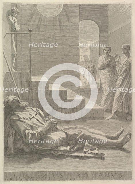 St. Alexis, 1649. Creator: Claude Mellan.